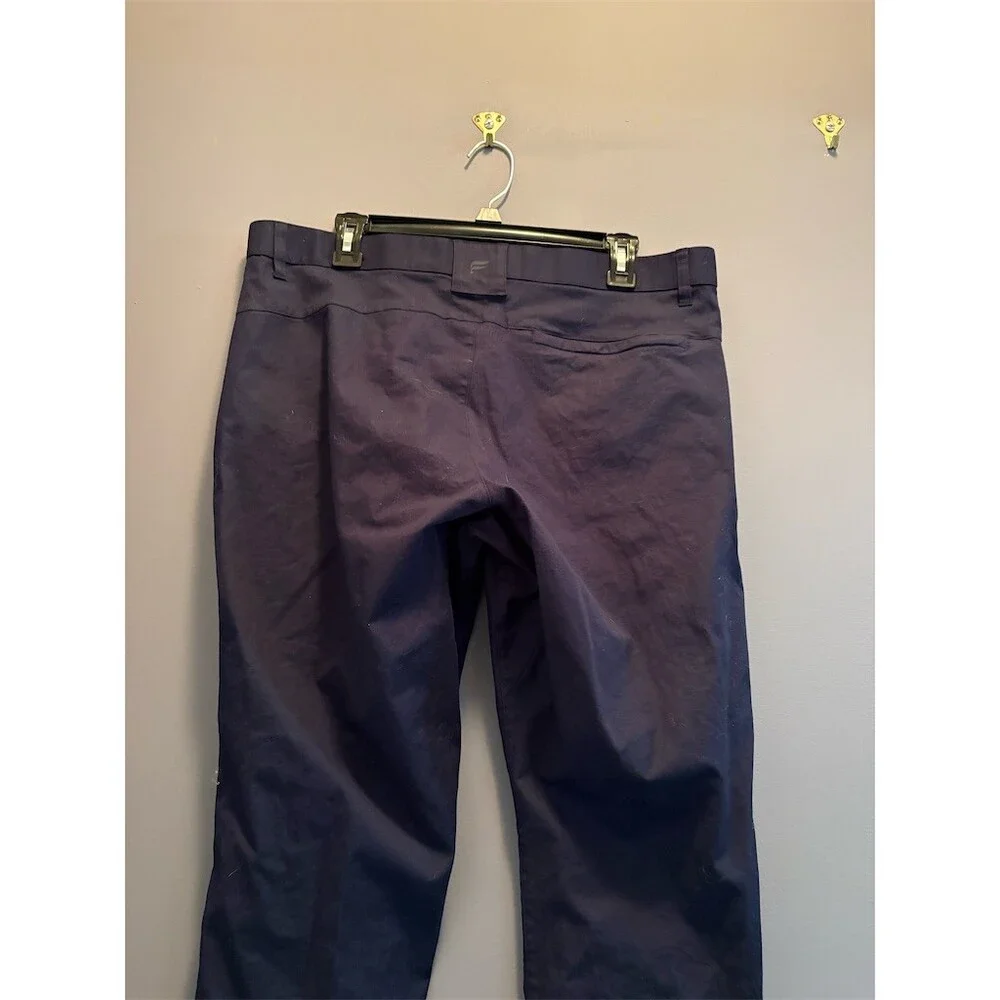 Fabletics Chino Pants Mens 36x32 Navy Blue Flat Front Straight Leg - Picture 5 of 8